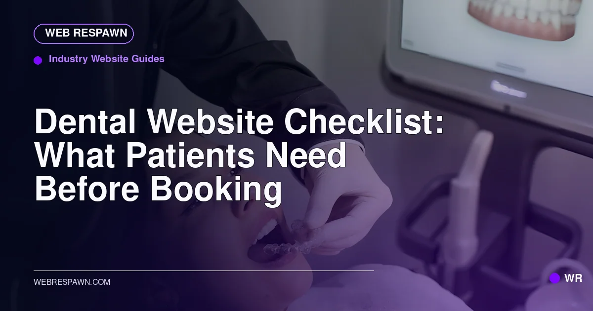 Web Respawn sharing image for /post/dental-website-design-guide