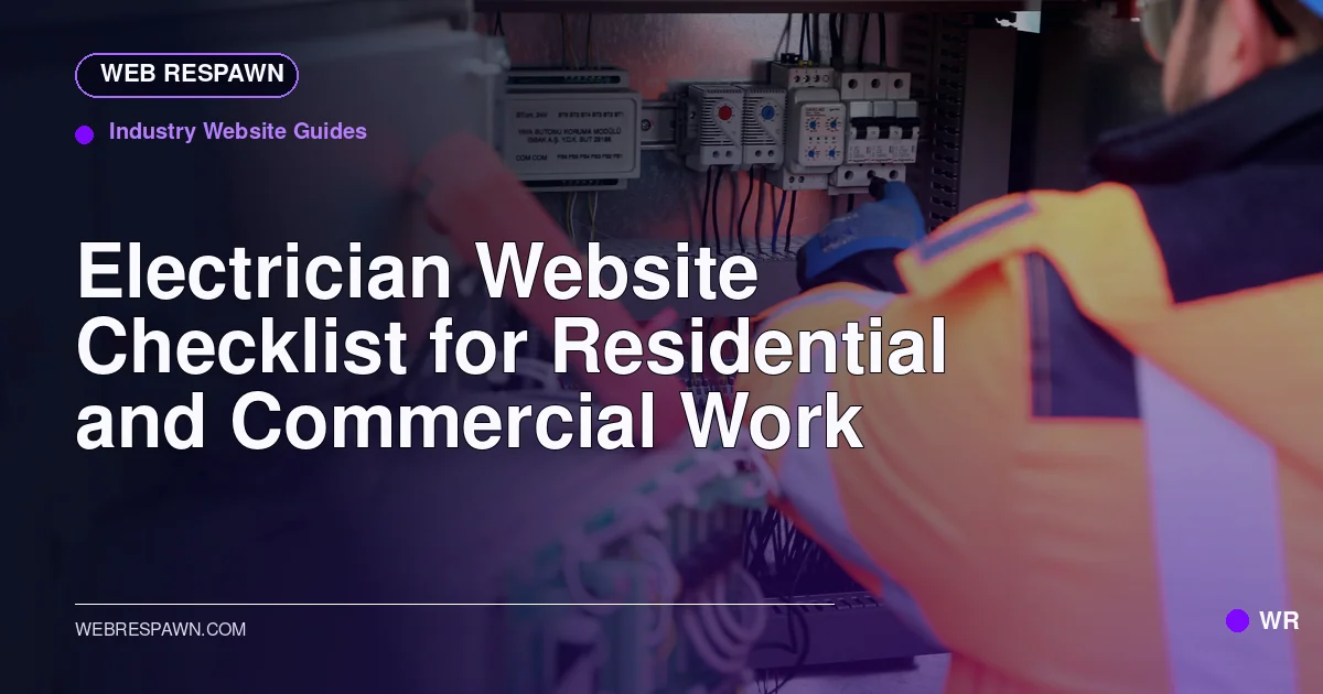 Web Respawn sharing image for /post/electrician-website-design-guide