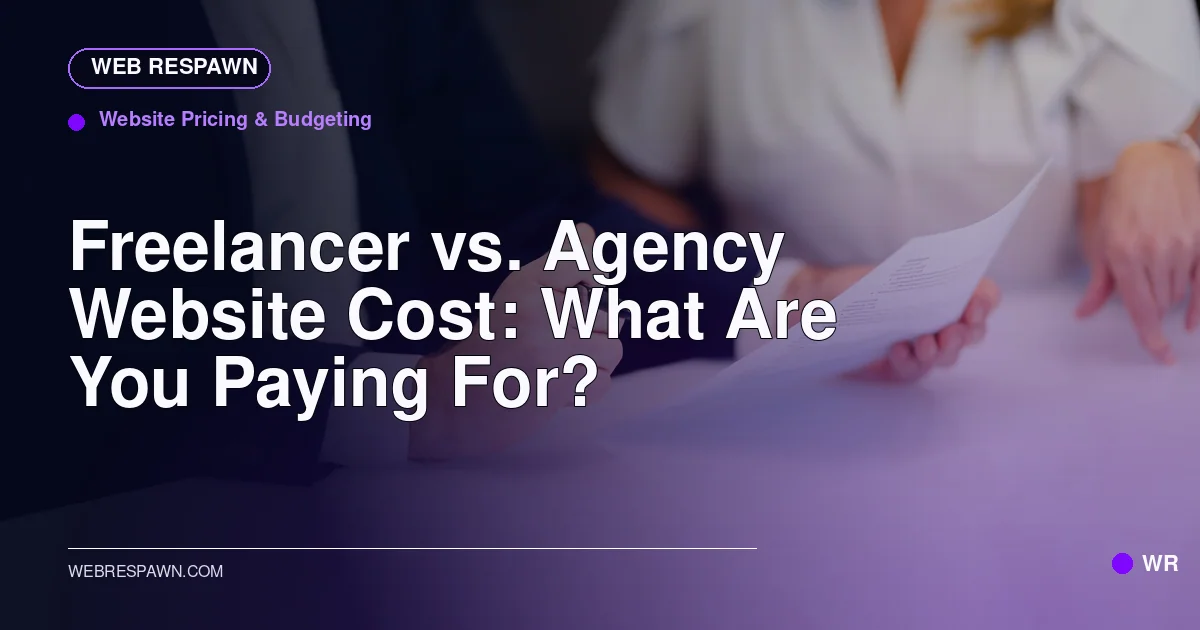 Web Respawn sharing image for /post/freelancer-vs-agency-website-cost