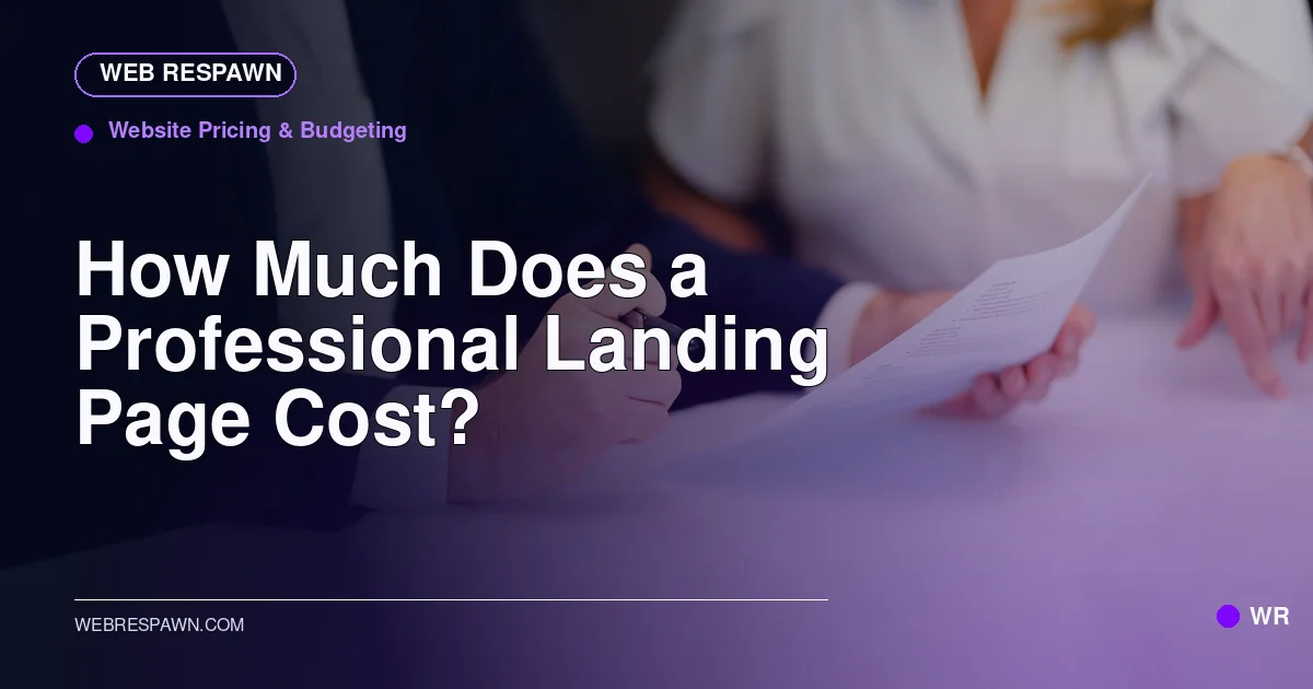 Web Respawn sharing image for /post/how-much-does-a-landing-page-cost