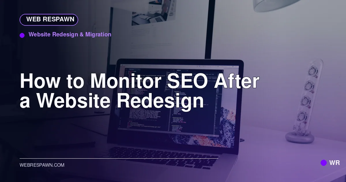 Web Respawn sharing image for /post/how-to-monitor-seo-after-a-website-redesign
