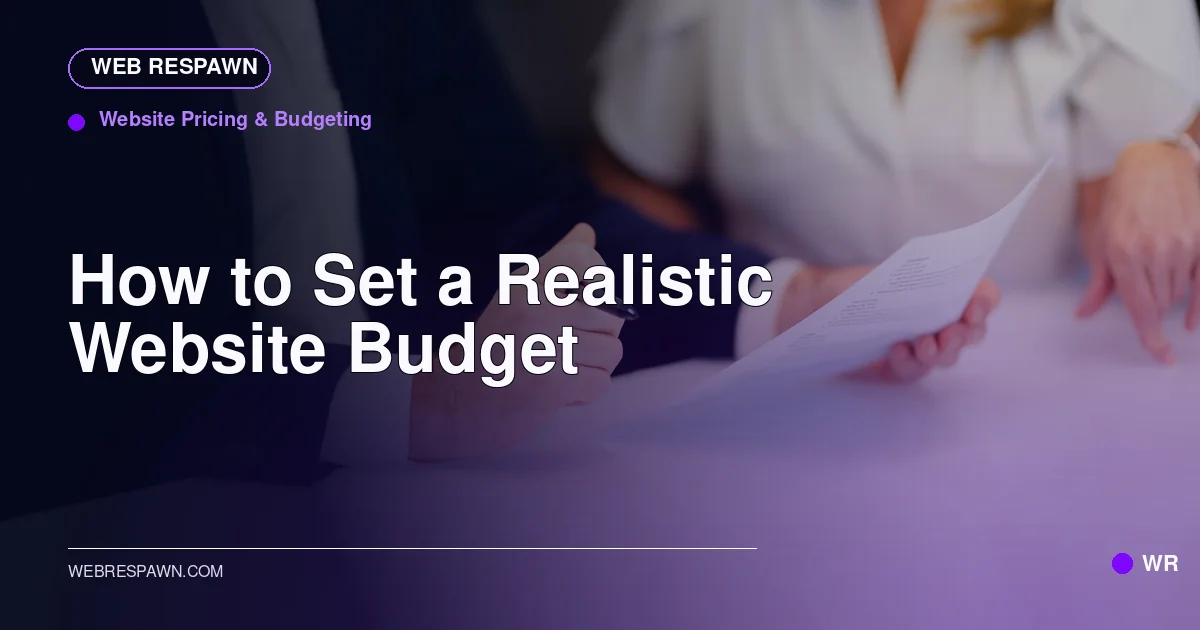Web Respawn sharing image for /post/how-to-set-a-website-budget