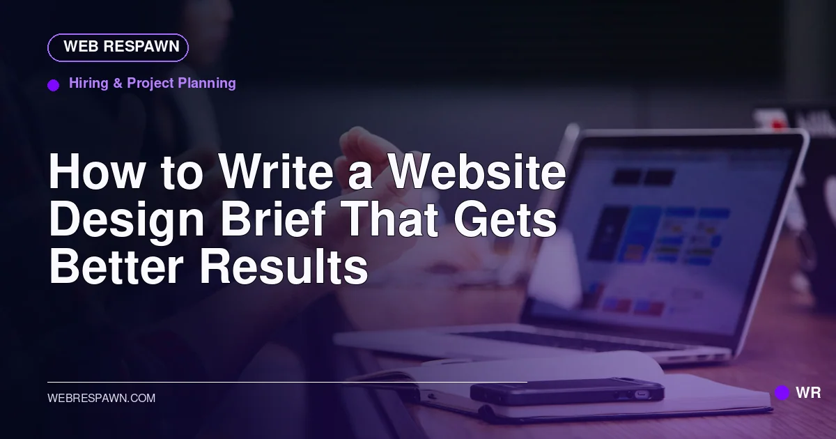 Web Respawn sharing image for /post/how-to-write-a-website-design-brief