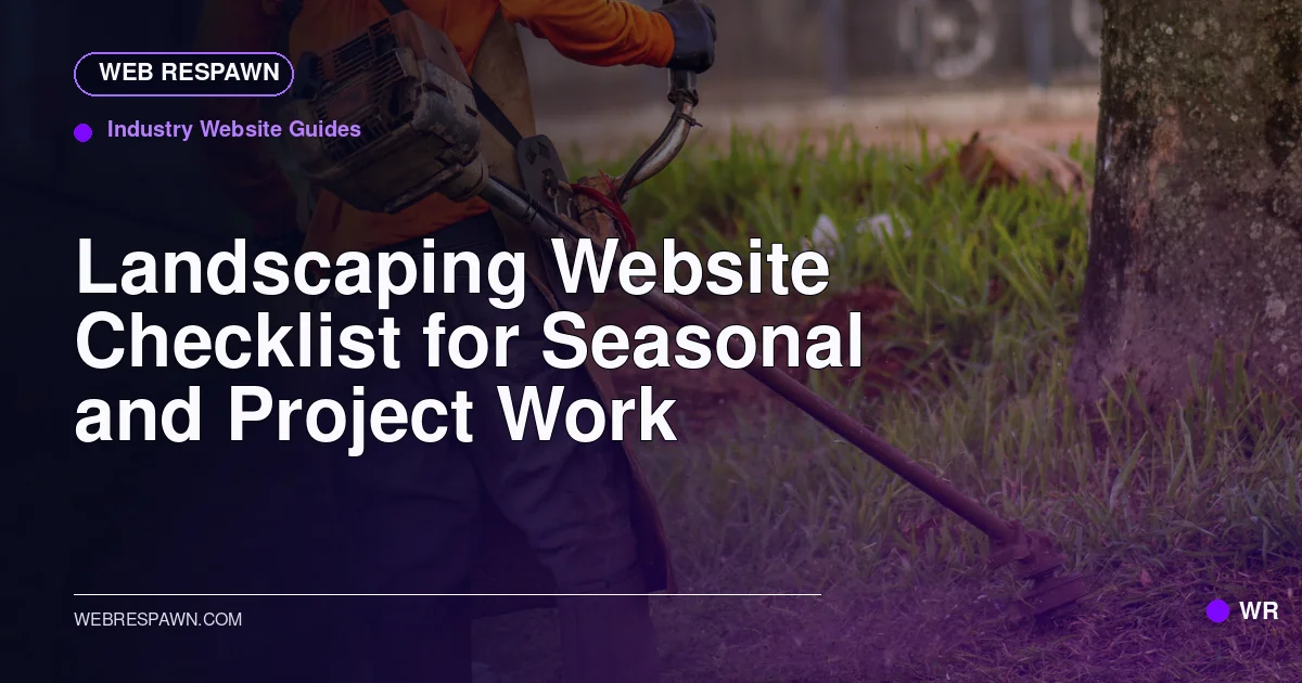 Web Respawn sharing image for /post/landscaping-website-design-guide