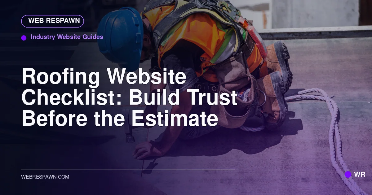 Web Respawn sharing image for /post/roofing-website-design-guide