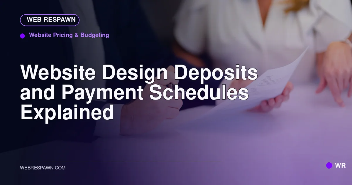 Web Respawn sharing image for /post/website-design-deposit-payment-schedule