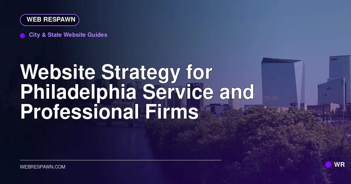 Web Respawn sharing image for /post/website-design-for-philadelphia-service-businesses