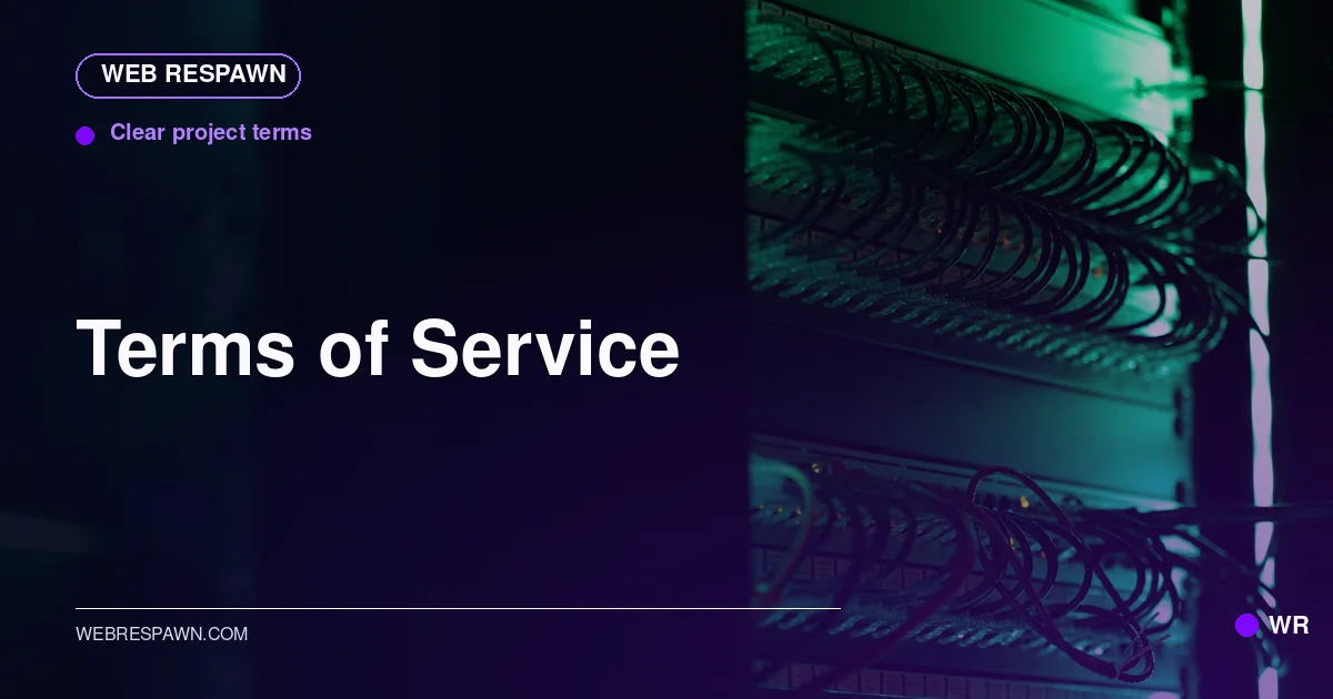 Web Respawn sharing image for /terms-of-service