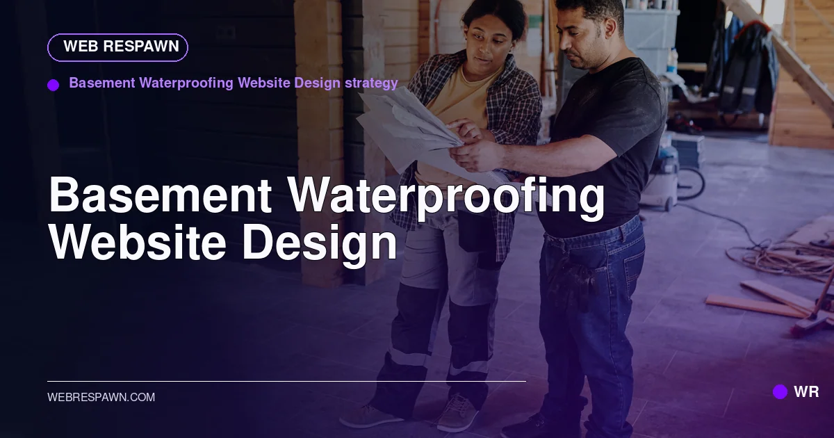 Web Respawn sharing image for /industries/basement-waterproofing-website-design