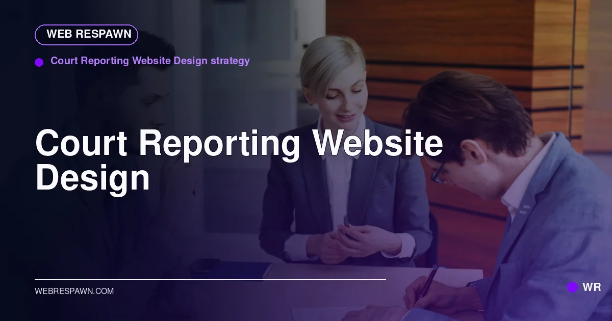Web Respawn sharing image for /industries/court-reporting-website-design