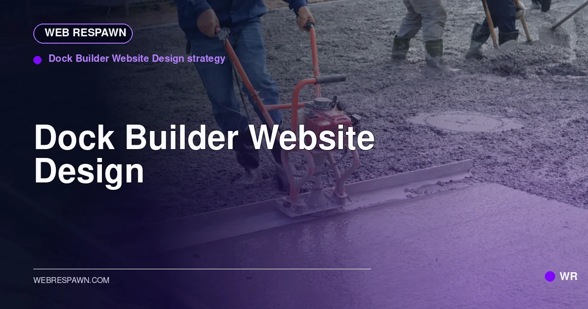 Web Respawn sharing image for /industries/dock-builder-website-design