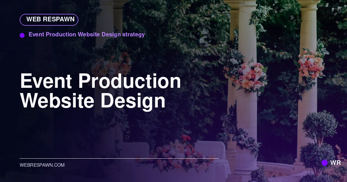 Web Respawn sharing image for /industries/event-production-company-website-design