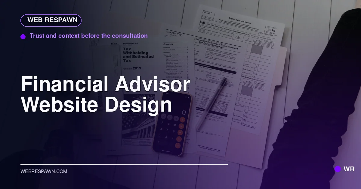 Web Respawn sharing image for /industries/financial-advisor-website-design