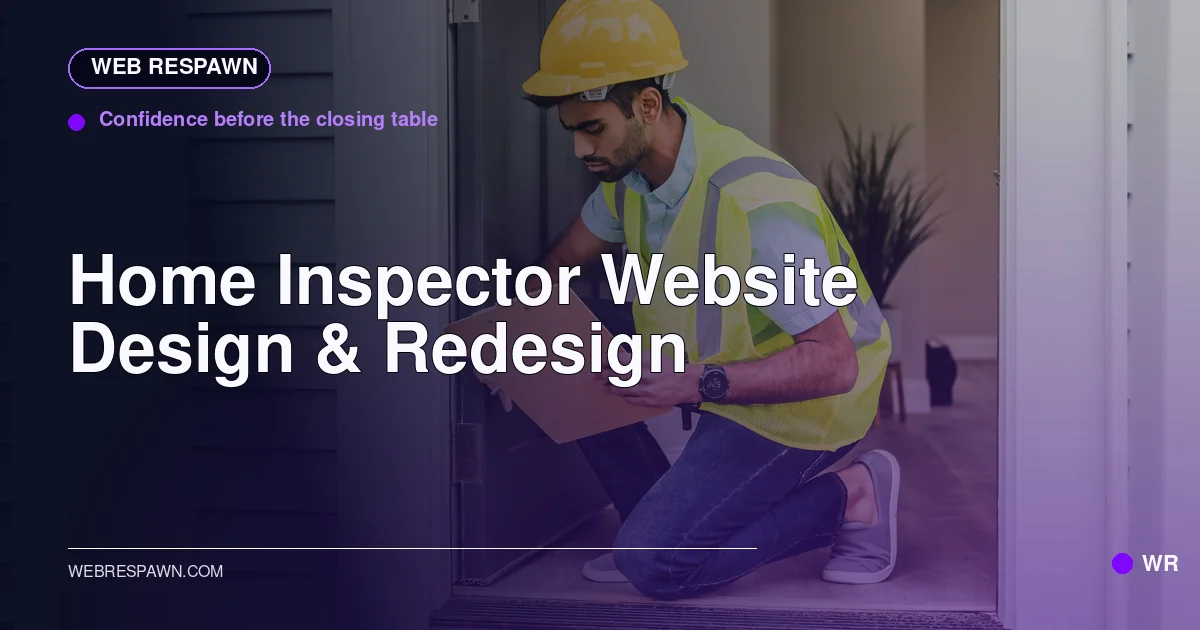 Web Respawn sharing image for /industries/home-inspector-website-design
