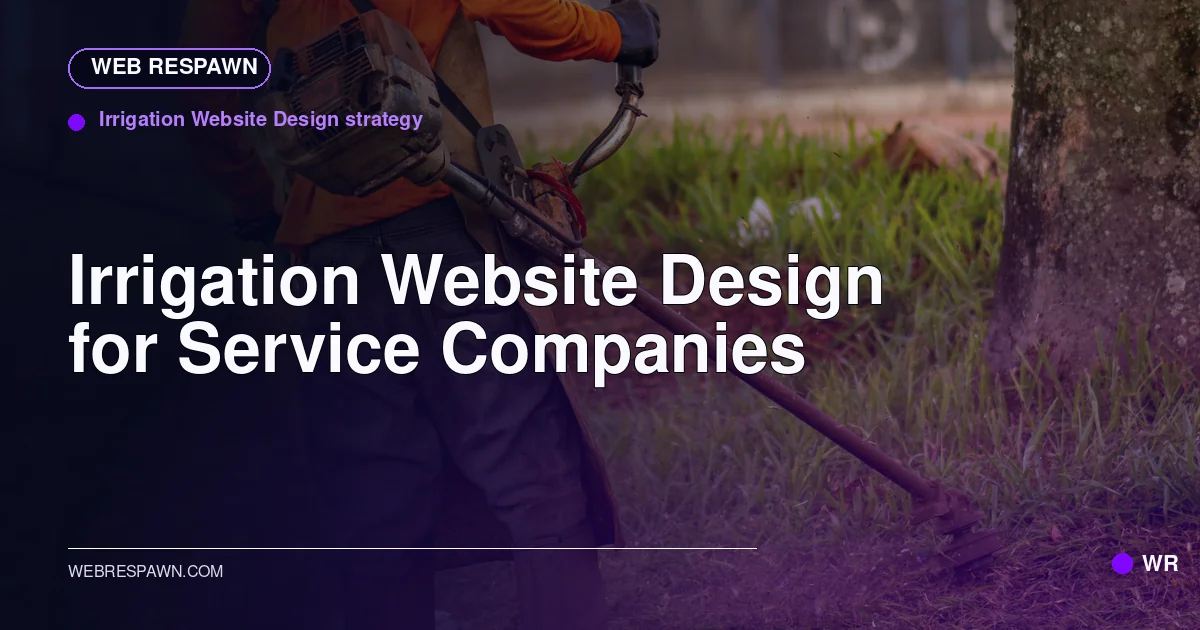 Web Respawn sharing image for /industries/irrigation-company-website-design