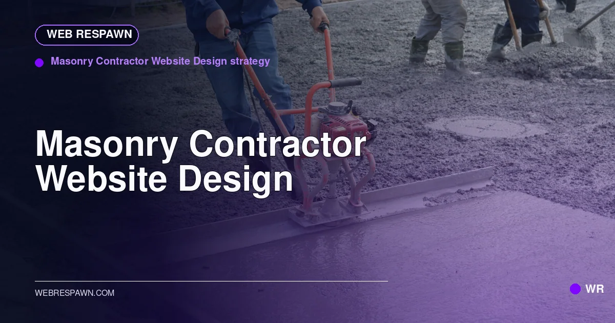 Web Respawn sharing image for /industries/masonry-contractor-website-design