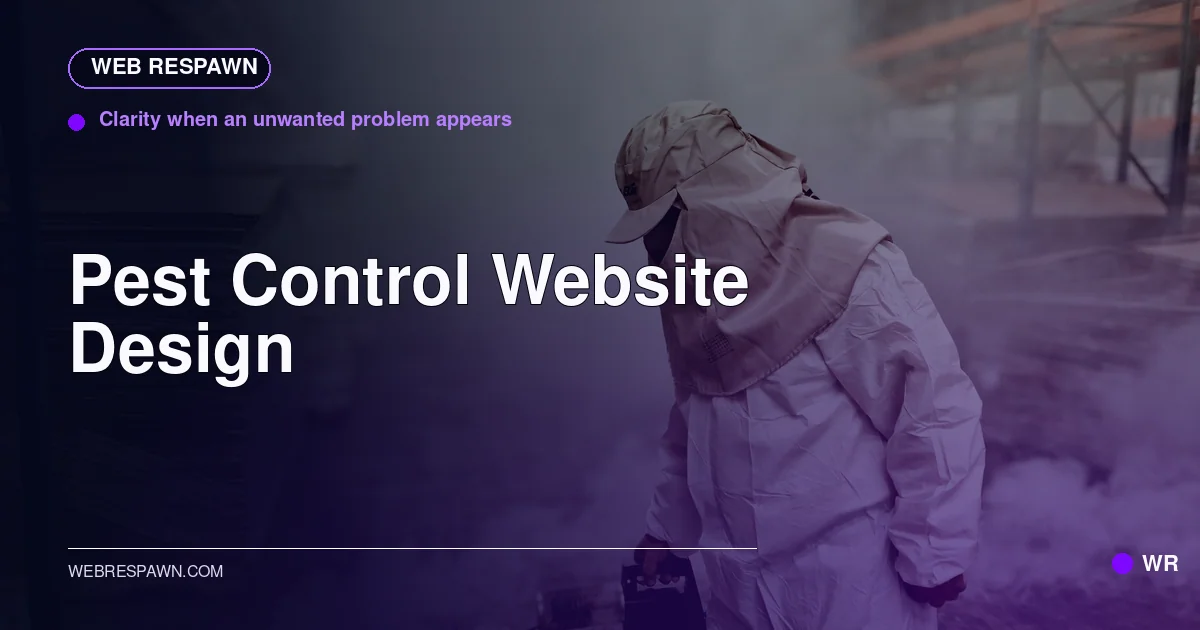Web Respawn sharing image for /industries/pest-control-website-design