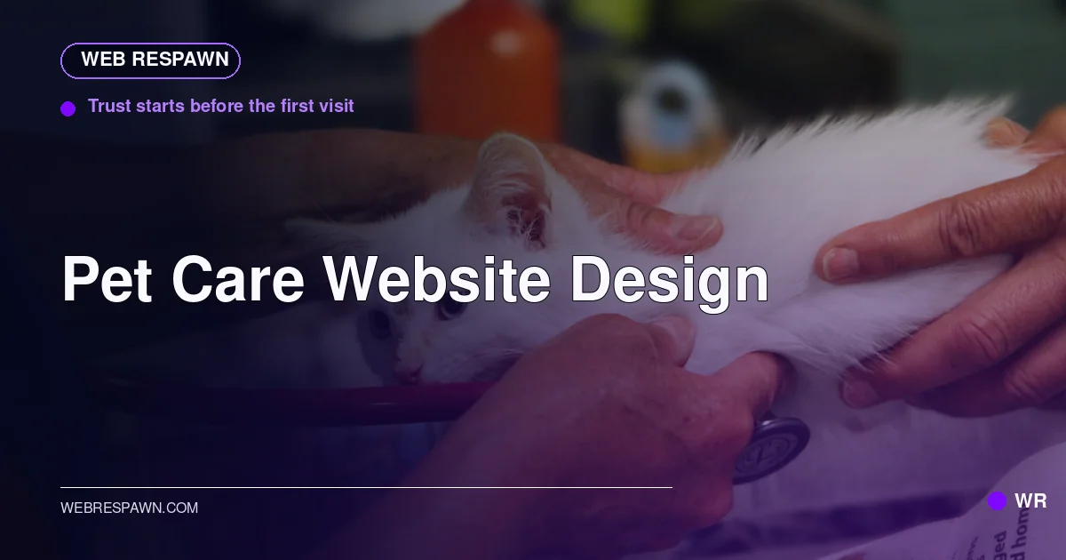 Web Respawn sharing image for /industries/pet-care-website-design