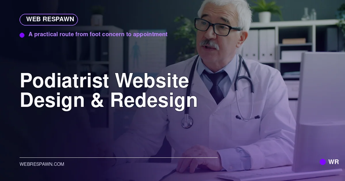 Web Respawn sharing image for /industries/podiatrist-website-design
