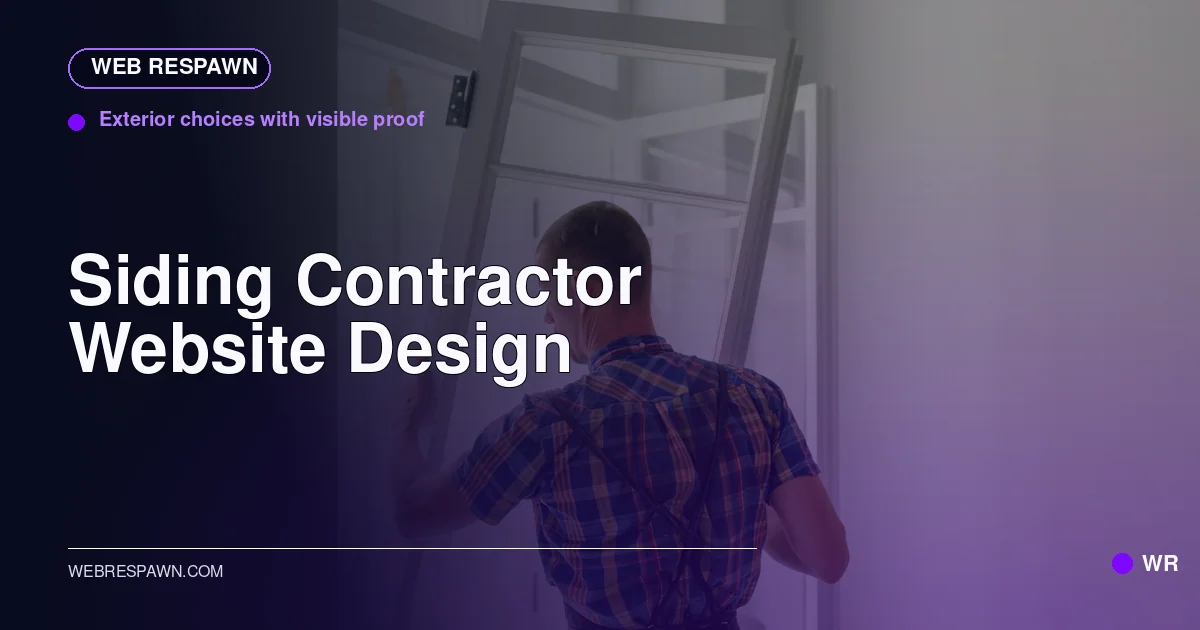 Web Respawn sharing image for /industries/siding-contractor-website-design