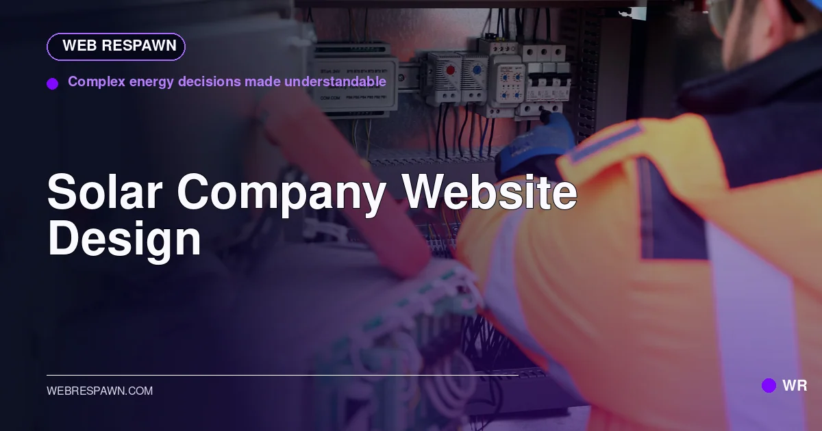 Web Respawn sharing image for /industries/solar-company-website-design