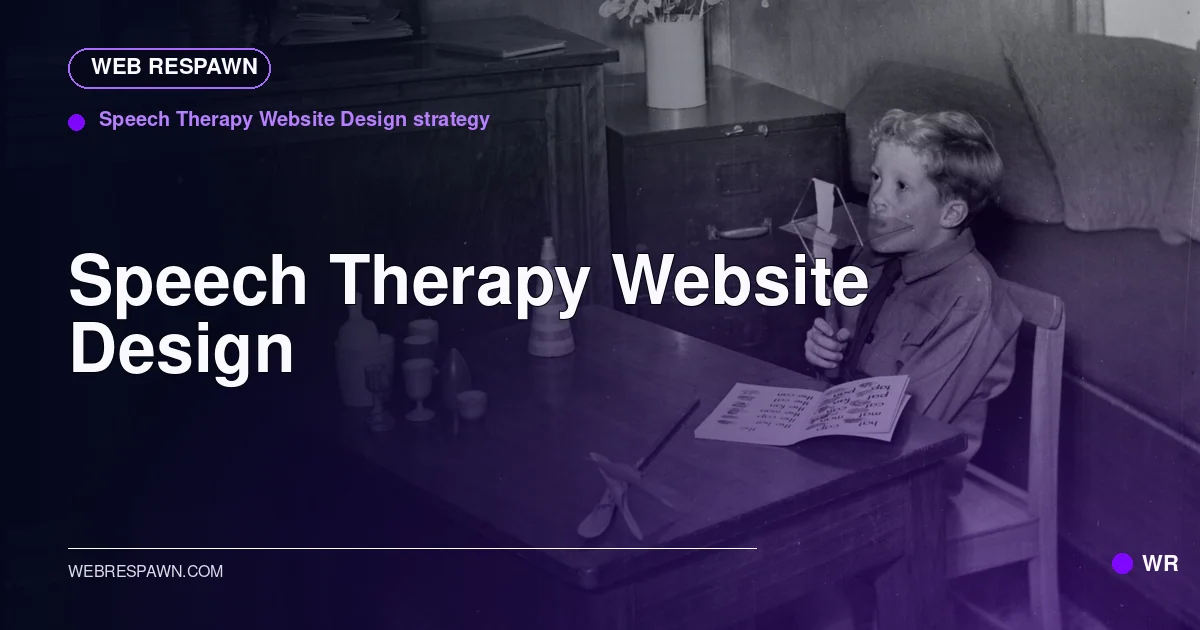 Web Respawn sharing image for /industries/speech-therapy-website-design