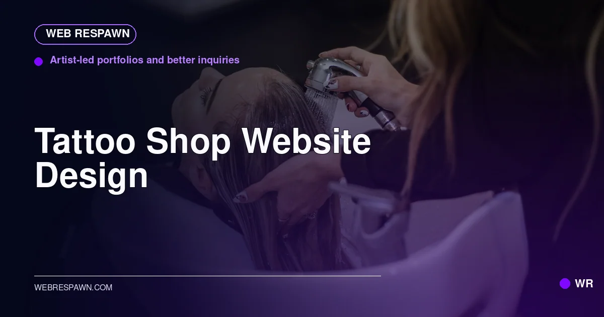 Web Respawn sharing image for /industries/tattoo-shop-website-design