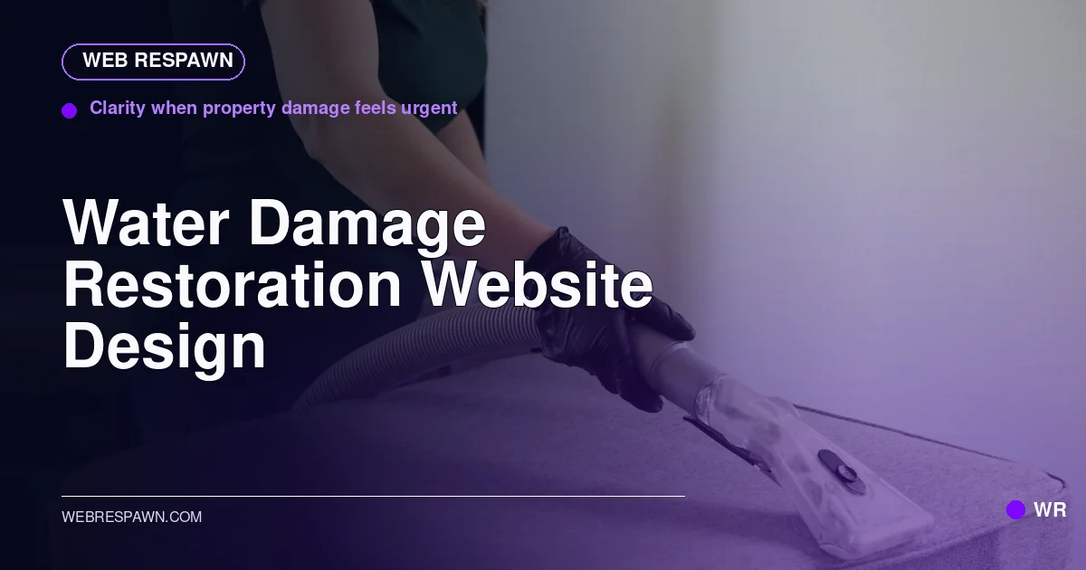 Web Respawn sharing image for /industries/water-damage-restoration-website-design