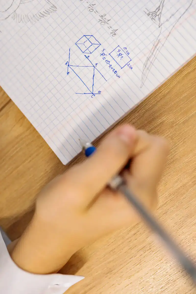 Math learning image used in the delivered website
