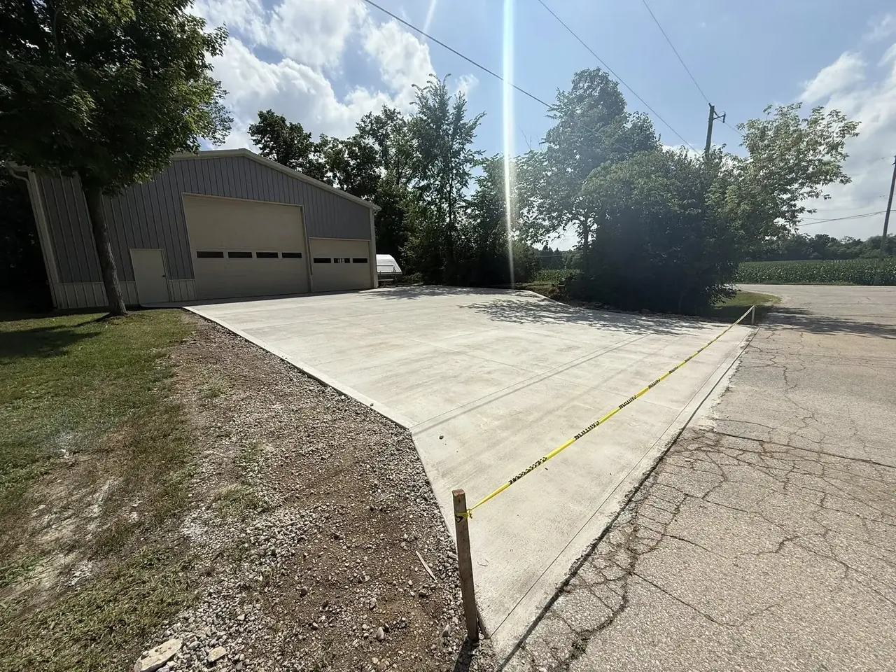 Palacios Concrete garage and outbuilding flatwork project
