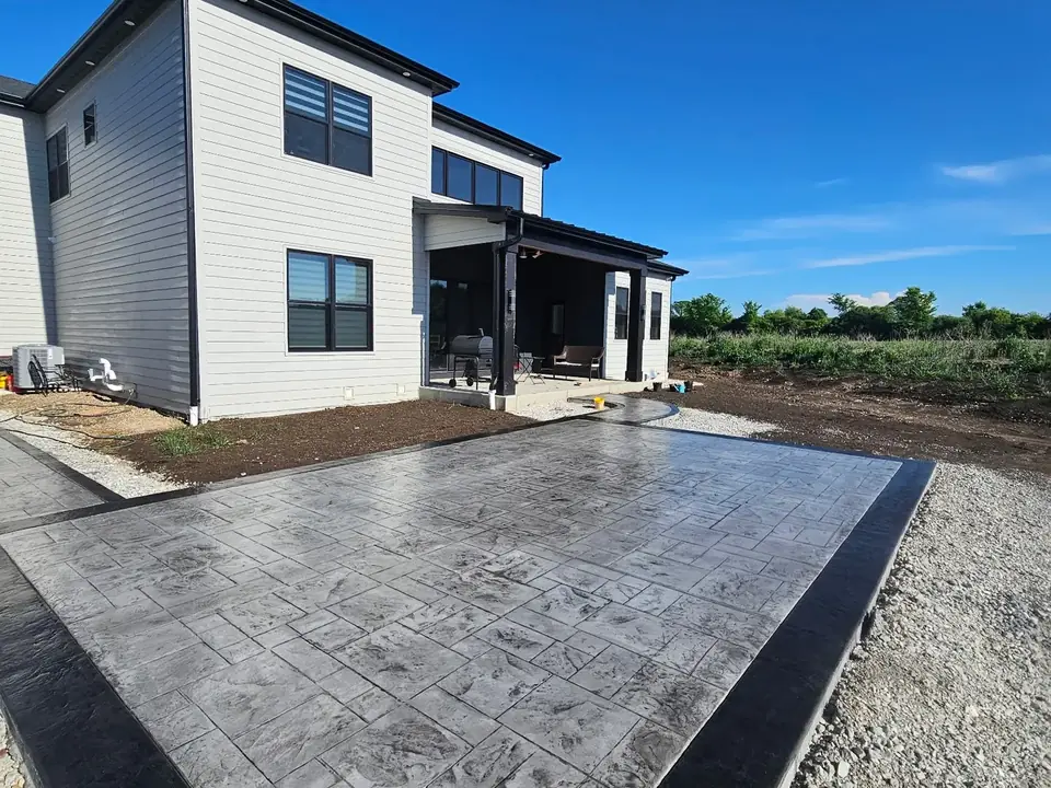 Stamped concrete project by Palacios Concrete
