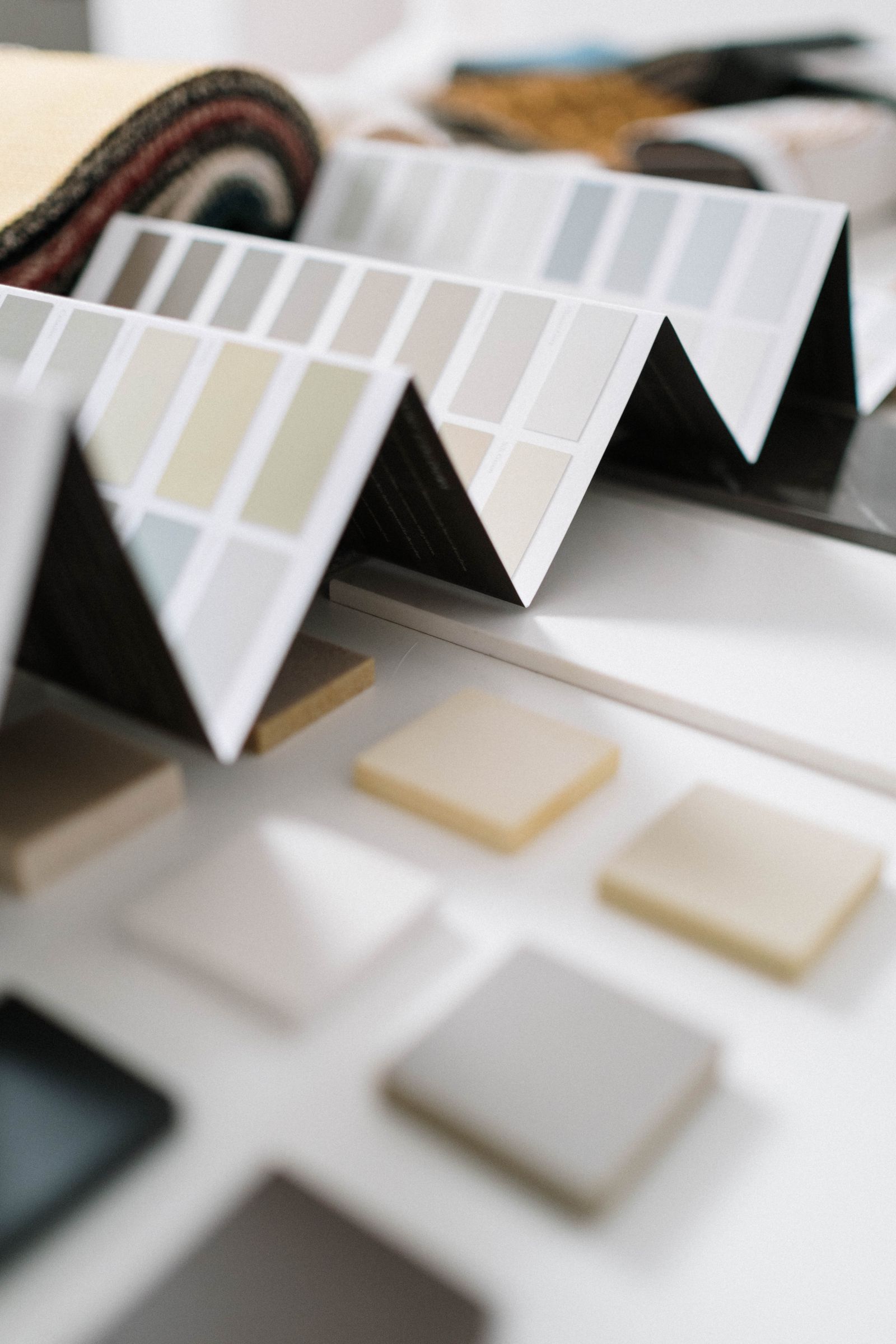 Real interior finish samples