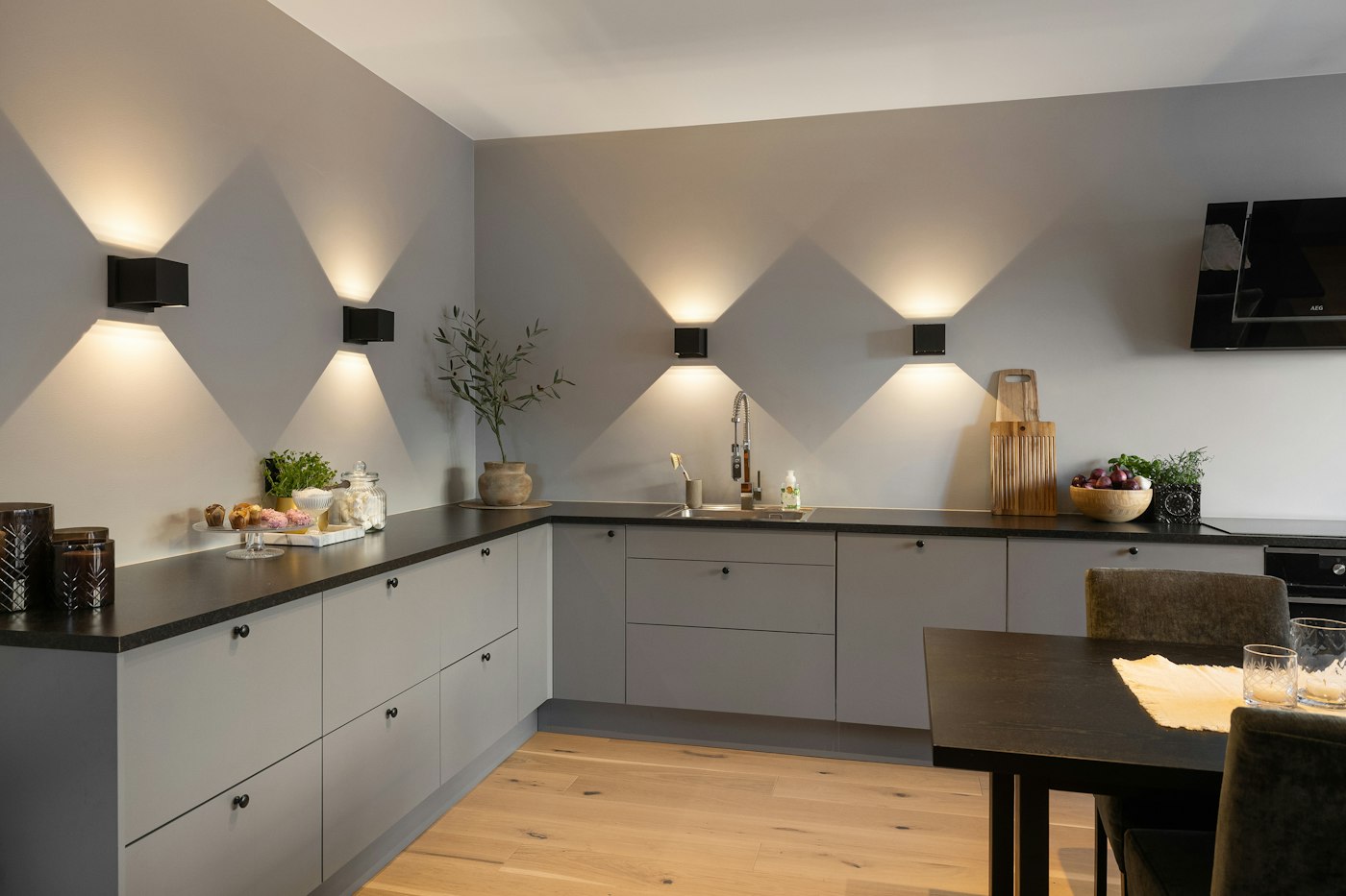Contemporary kitchen interior used as an illustrative stock photo